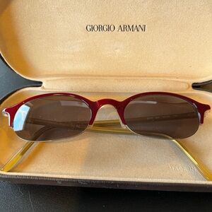 Giorgio Armani Burgundy Sunglasses